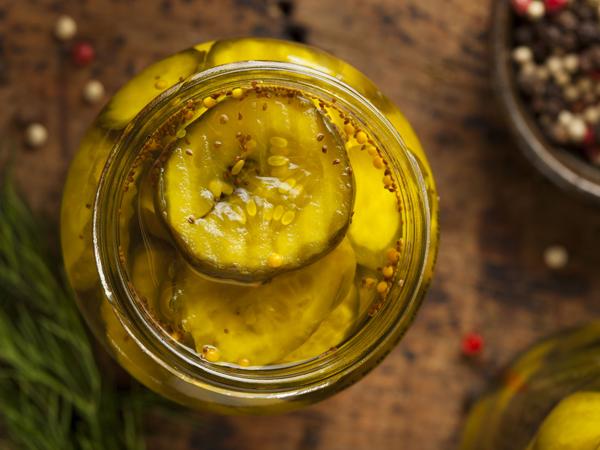 Homemade Organic Crunch Green Pickles