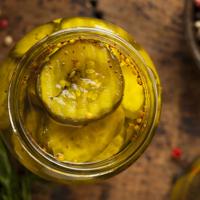 Homemade Organic Crunch Green Pickles